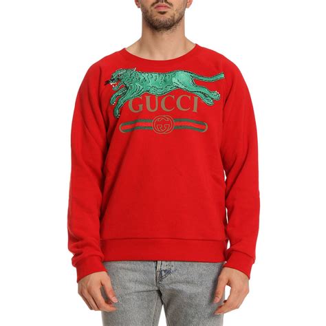 gucci felpa rossa|Felpe GUCCI Uomo .